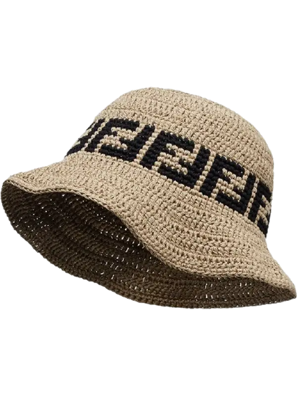 Fendi FF Motif Crochet Design Hat $890