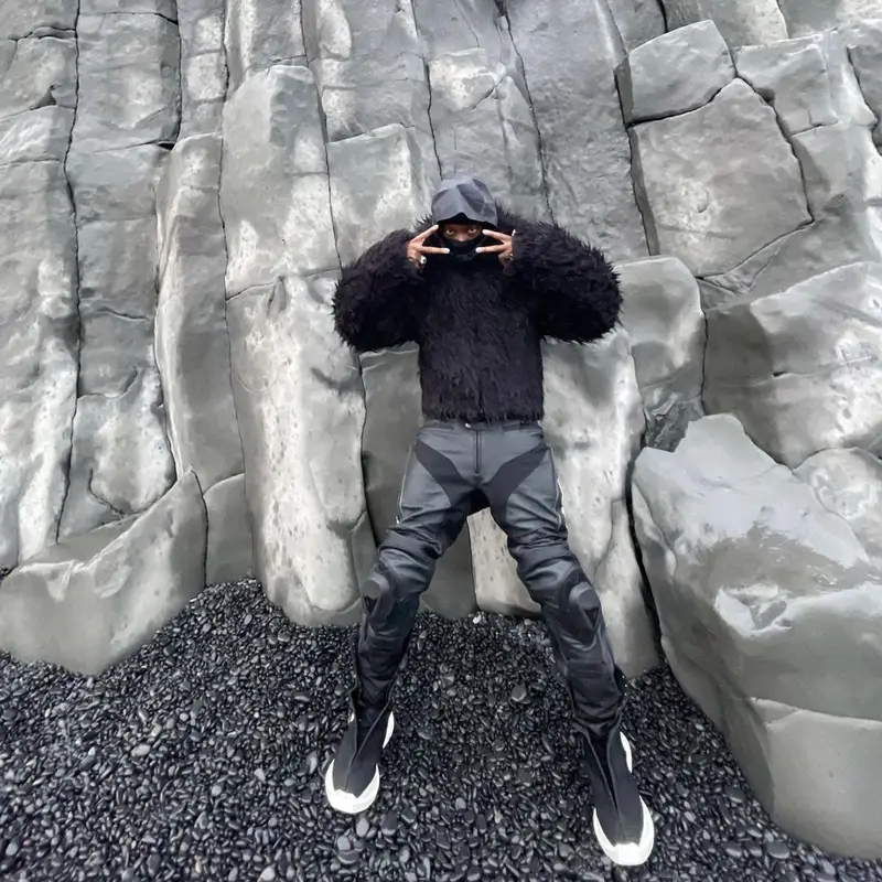 Bloody Osiris outfit in Balenciaga, 66 North, and Dainese, 2021