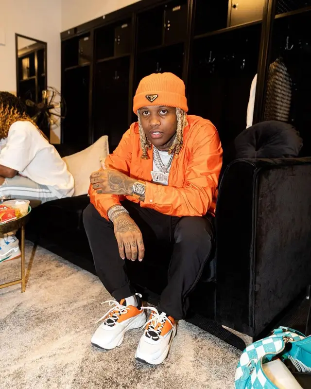 Lil Durk outfit in Dior and Prada, 2021