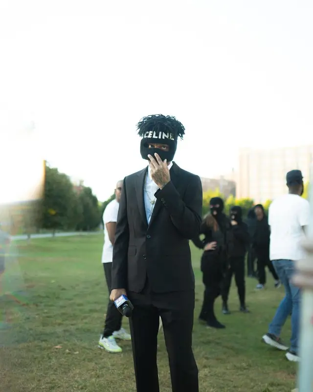 21 Savage outfit in Celine, 2021