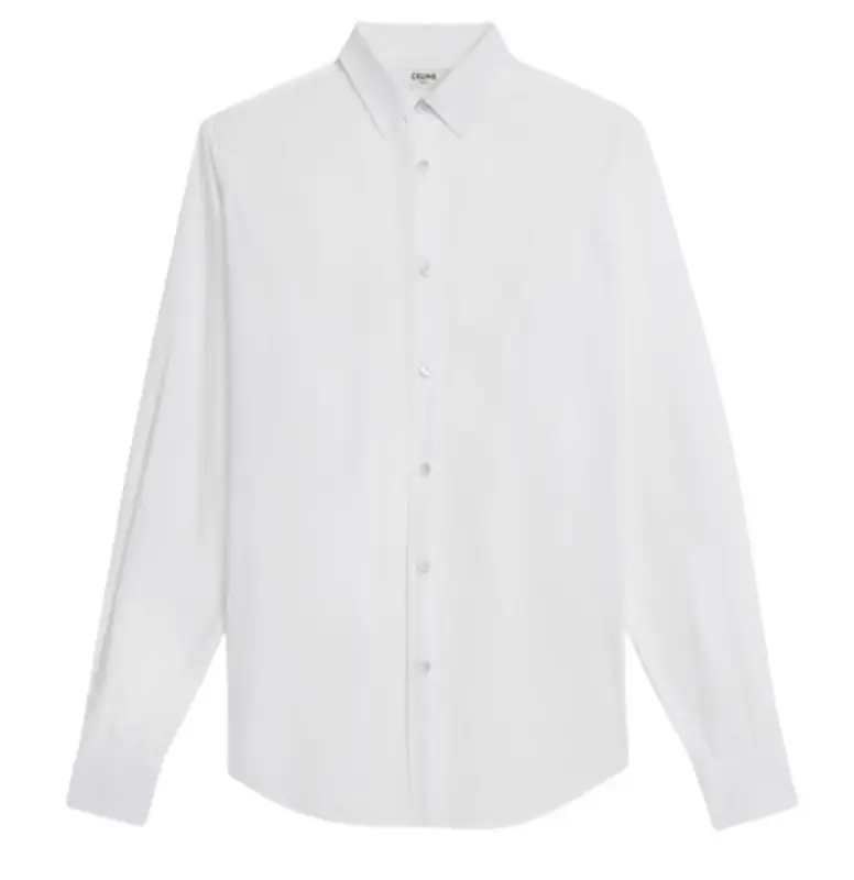 Celine Classic Cotton Poplin White Shirt $550