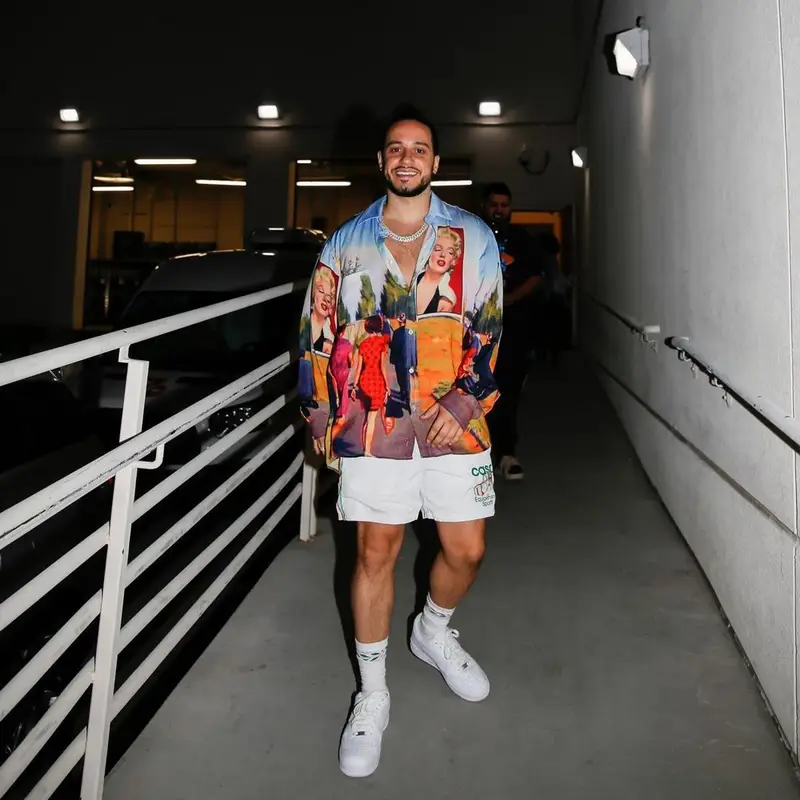 Russ outfit in The Incorporated, Casablanca, and Nike, 2021