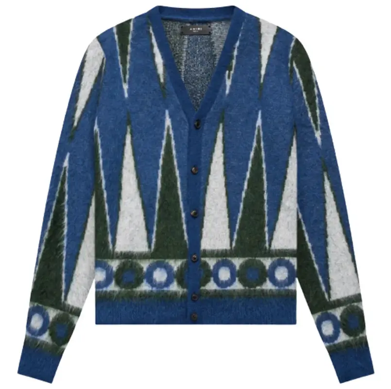 Amiri Mohair Backgammon Cardigan | WHAT 