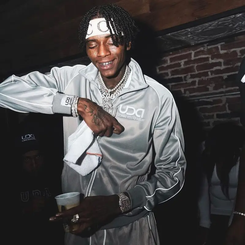 Soulja Boy outfit in Udigg Apparel and Gucci, 2021