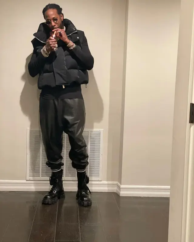 2 Chainz outfit in Givenchy, Amiri, and Prada, 2021