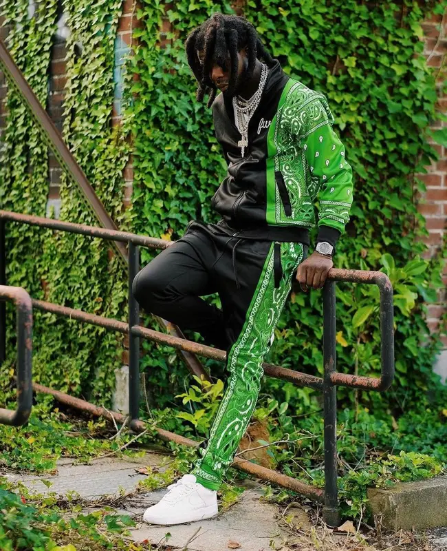 Yak Gotti outfit in Filthy Wealth and Nike, 2021
