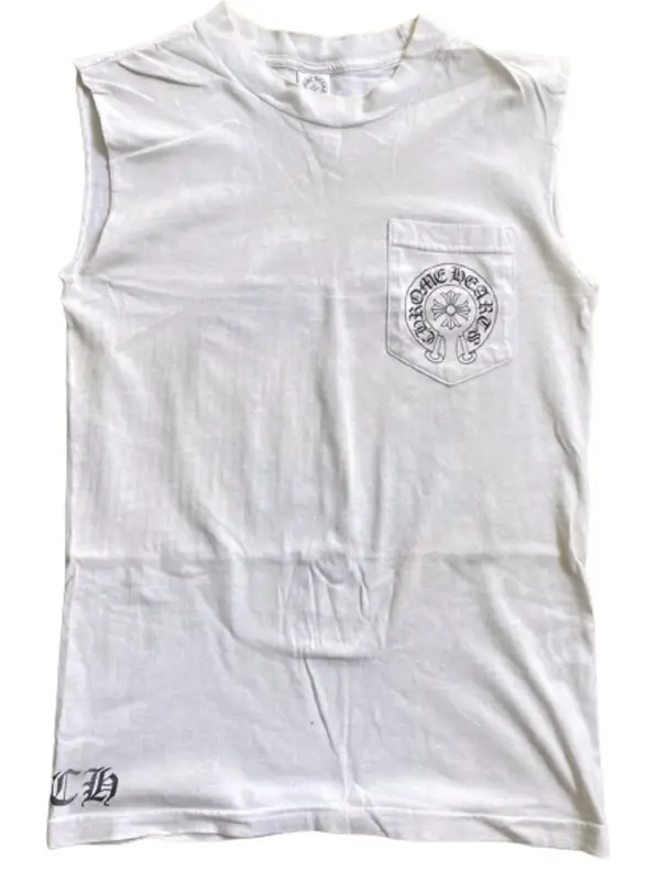 Chrome Hearts 90s White Tank Top | WHAT'S ON THE STAR?