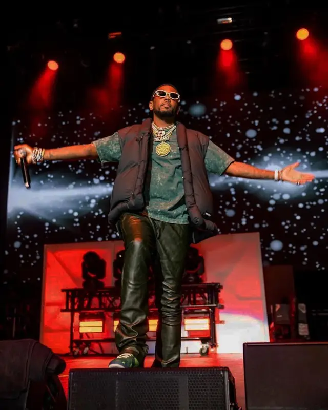 Fabolous outfit in Ambush, Stone Island, and Cartier, 2021