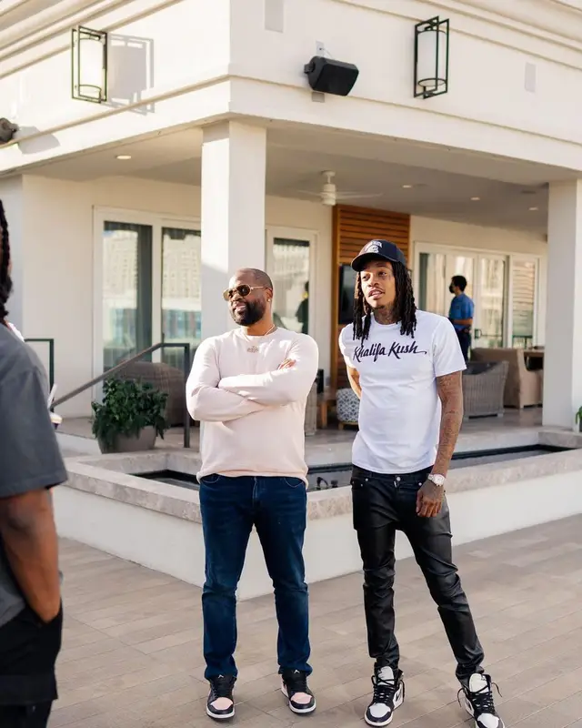 Wiz Khalifa outfit in Khalifa Kush, Rick Owens, and Nike, 2021