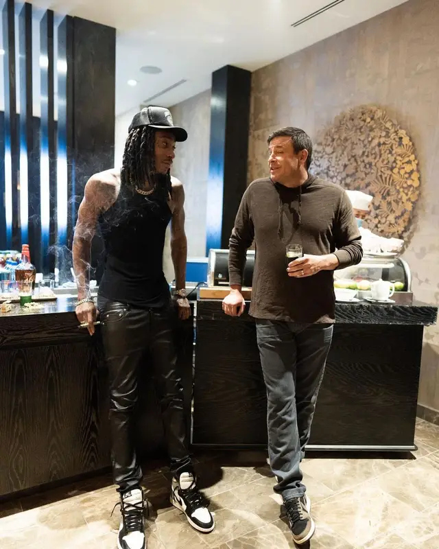 Wiz Khalifa outfit in Khalifa Kush, Rick Owens, and Nike, 2021