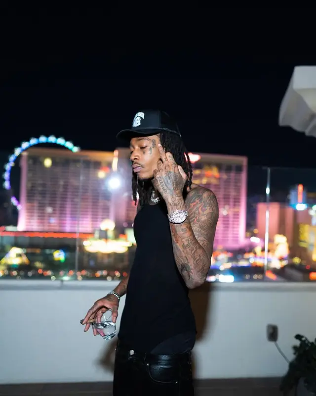 Wiz Khalifa outfit in Khalifa Kush, Rick Owens, and Nike, 2021