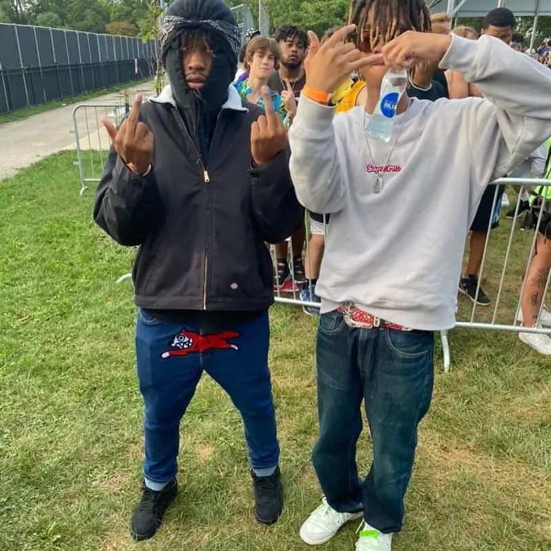 Kashdami outfit in Supreme, Nike, and B.B. Simon, 2021