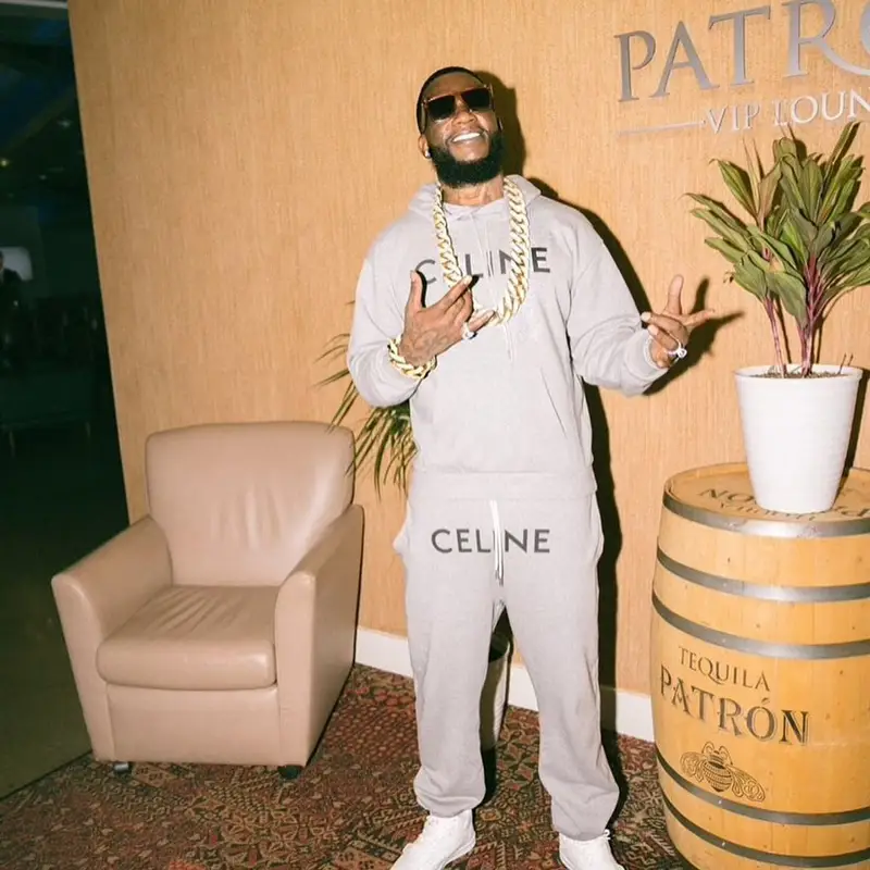 Gucci Mane outfit in Celine, 2021