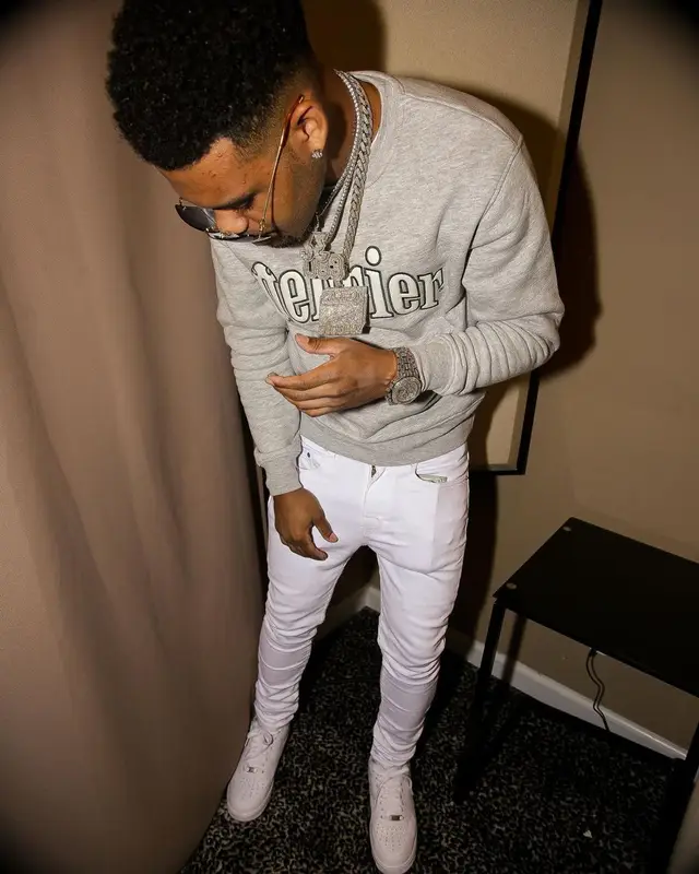 OG 3Three outfit in Zara, Amiri, and Cartier, 2021