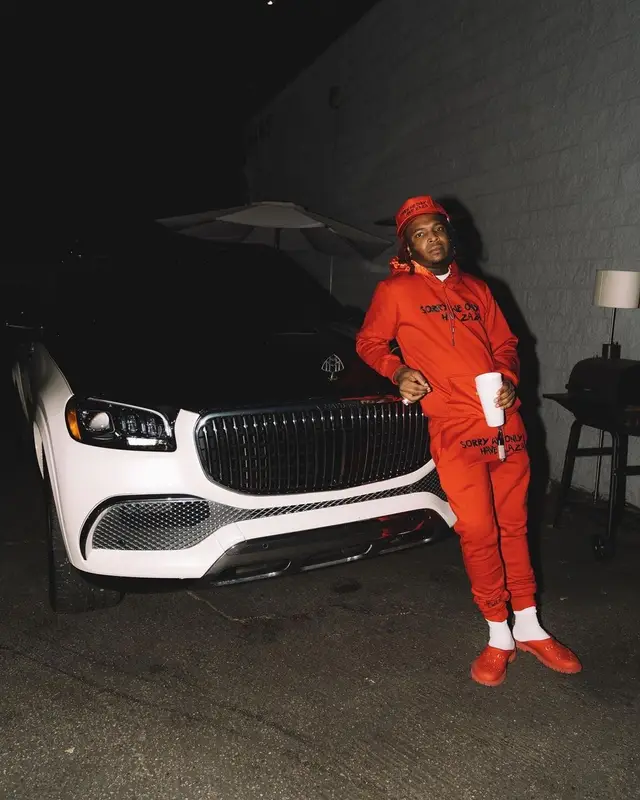 Lil Keed outfit in Unruly Hustle and Gucci, 2021