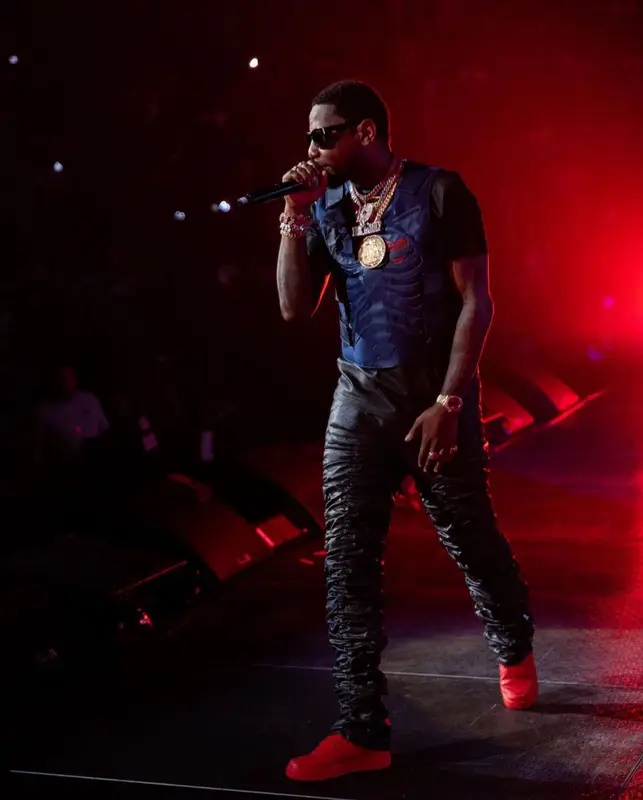 Fabolous outfit in Vanson Leathers, Marc Jacques Burton, and Nike, 2021