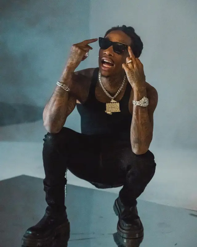 Wiz Khalifa outfit in Rick Owens, Bottega Veneta, and Celine, 2021