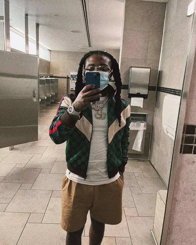 Jacquees outfit in Gucci, Prada, and Cartier, 2021