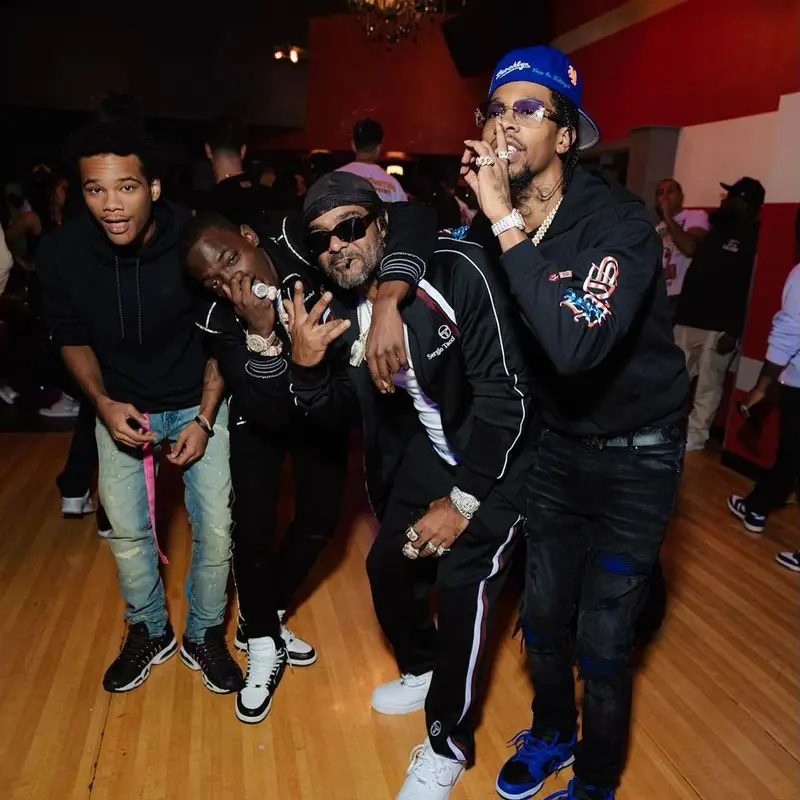 Bobby Shmurda outfit in Amiri, 2021