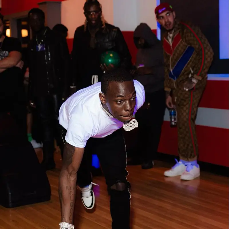 Bobby Shmurda outfit in Amiri, 2021