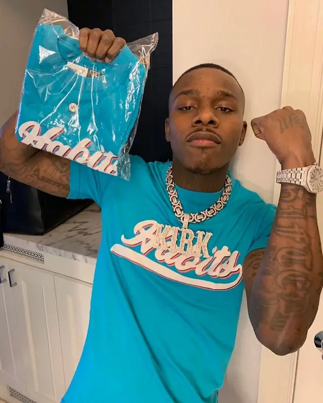 DaBaby outfit in Habits 365, 2021