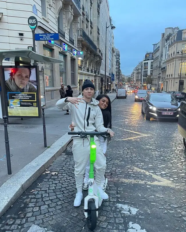 Central Cee outfit in Nike and Louis Vuitton, 2021
