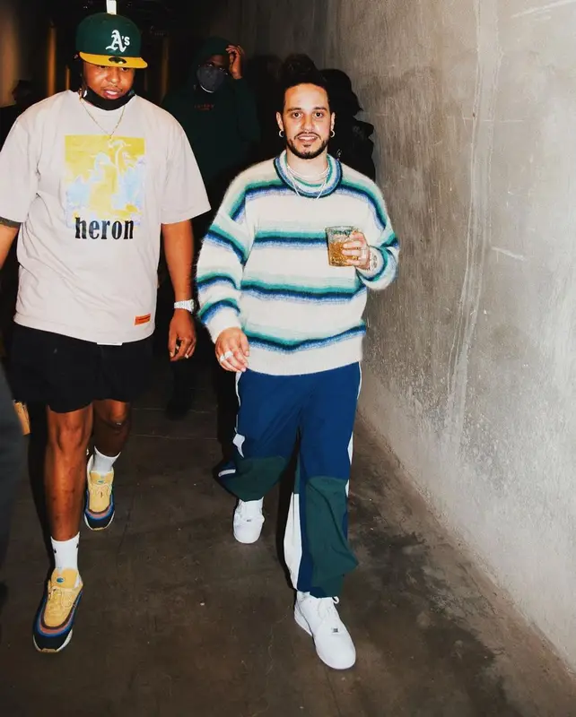 Russ outfit in Isabel Marant, Kenzo, and Nike, 2021