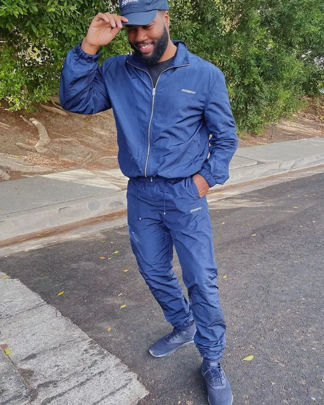 Khalid outfit in Misbhv, Reebok, and Supreme, 2021
