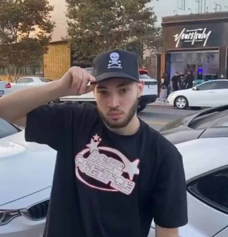 Adin Ross outfit in Dead Homies, 2021