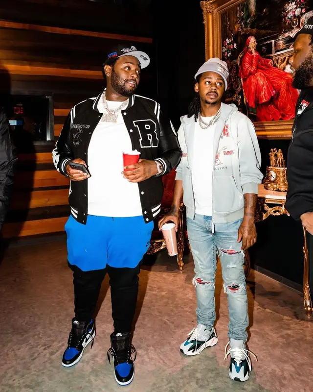 Babyface Ray outfit in Amiri, Supreme, and True Religion, 2021