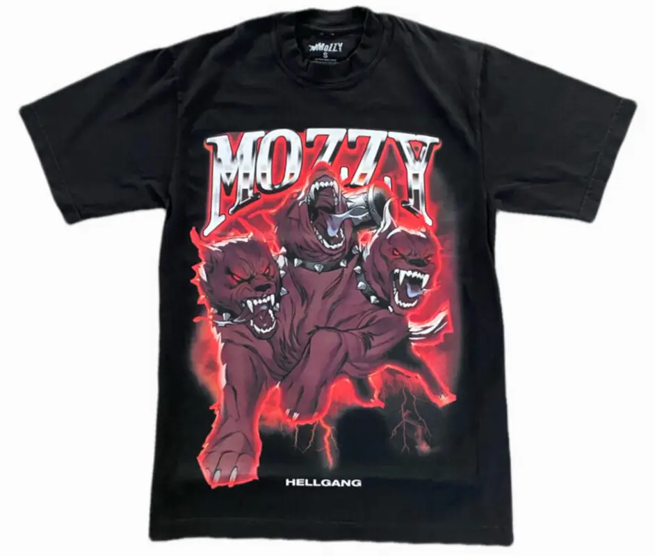 Mozzy Merch Mozzy Dog Black T-Shirt $40