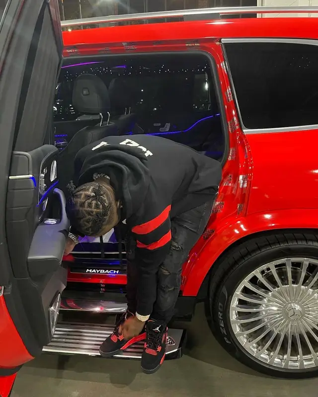 DaBaby outfit in Gucci, Amiri, and Jordan, 2021