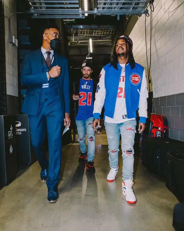 Babyface Ray outfit in Pro Standard, Nike, and Chanel, 2021