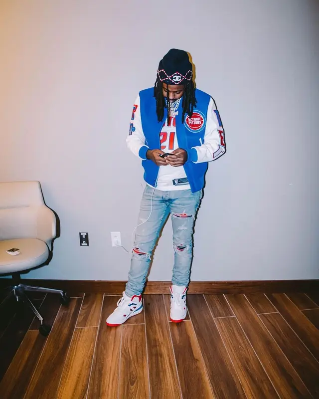 Babyface Ray outfit in Pro Standard, Nike, and Chanel, 2021