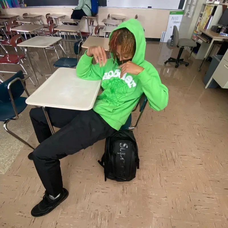 Slump6s outfit in Young Thug Merch, Supreme, and Spider Worldwide, 2021