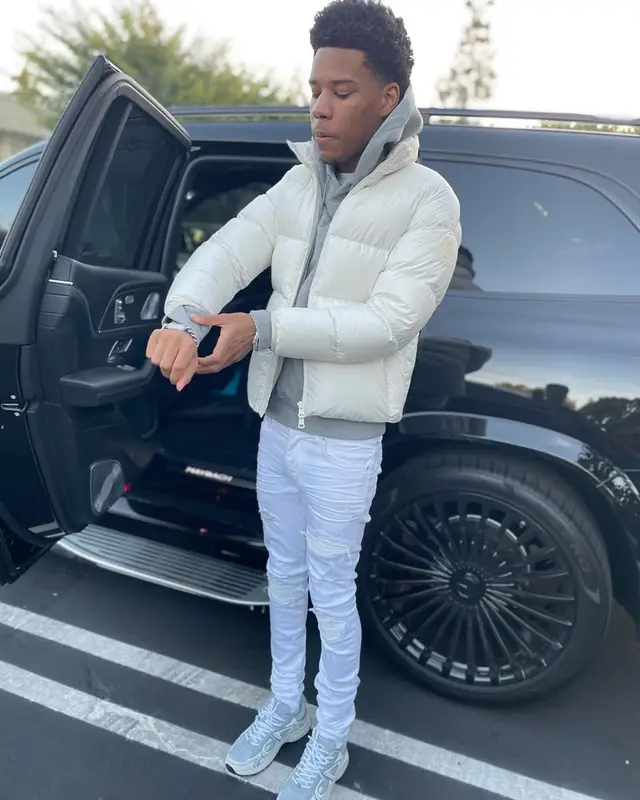 Nardo Wick outfit in Moncler and Dior, 2021