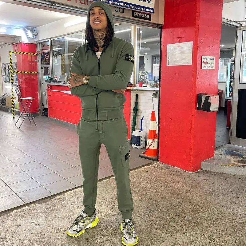 Young Adz outfit in Stone Island and Balenciaga, 2021