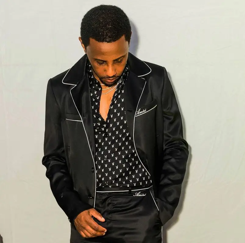Fabolous outfit in Amiri and Playboy, 2021