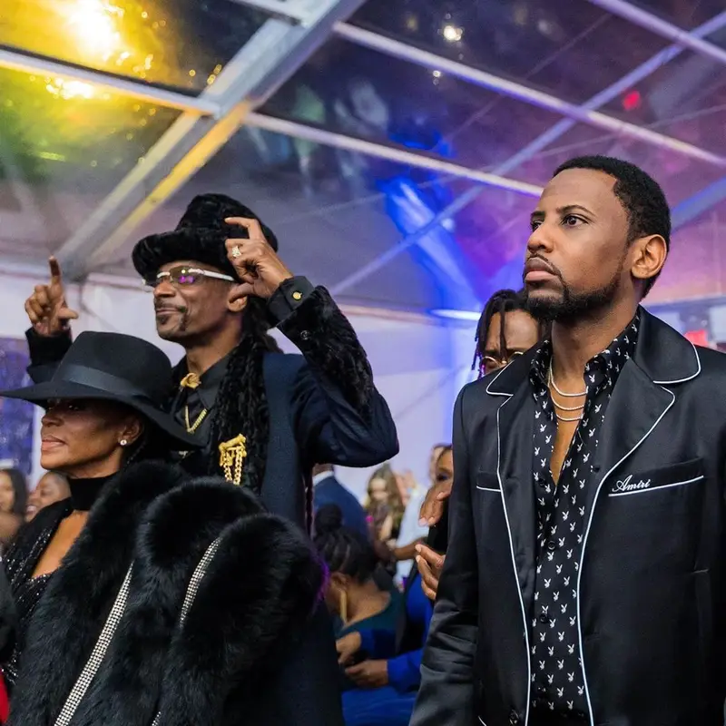 Fabolous outfit in Amiri and Playboy, 2021