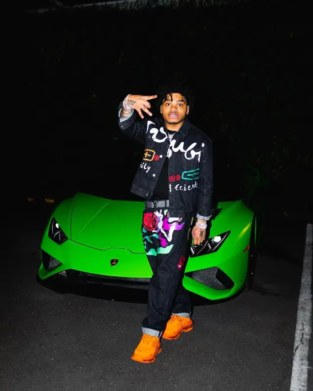 No Cap outfit in Ksubi, Balenciaga, and Louis Vuitton, 2021