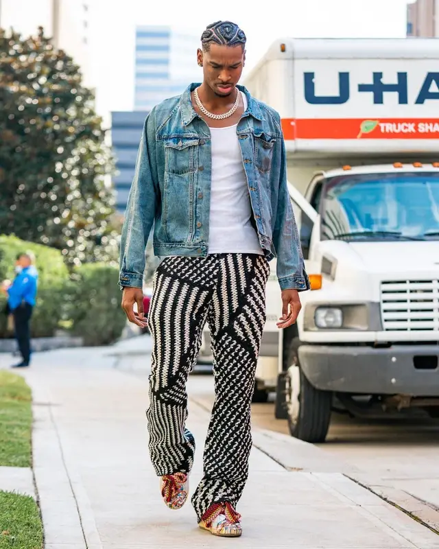 Shai outfit in Fear of God, Amiri, and Lanvin, 2021
