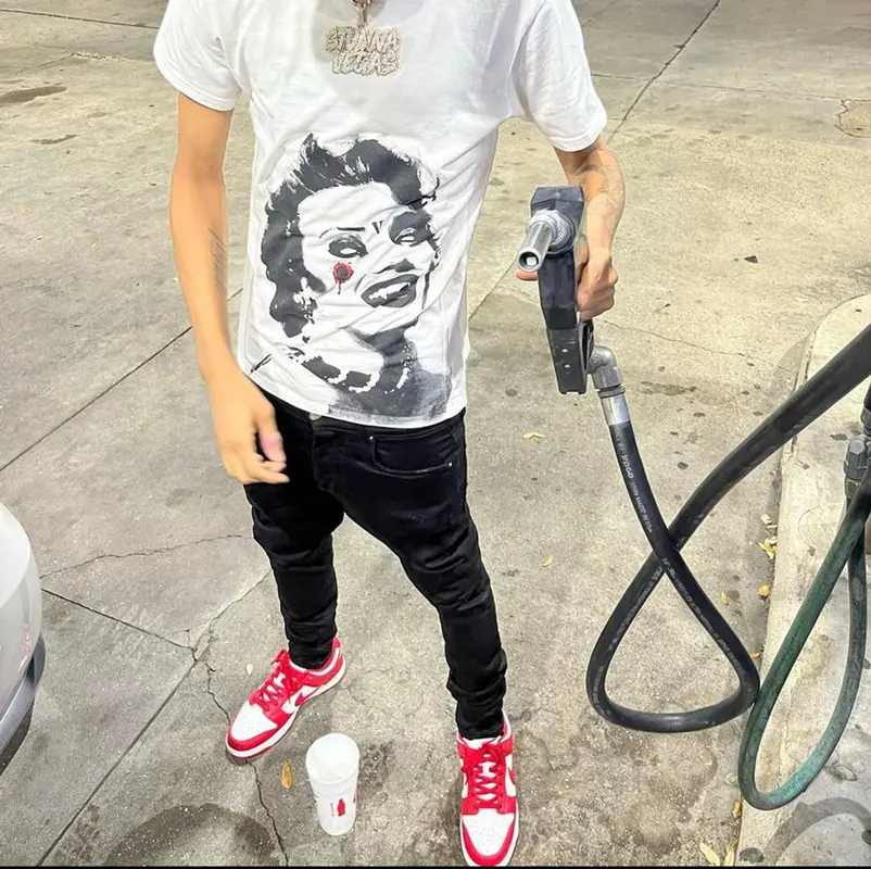 Stunna 4 Vegas outfit in Vlone, Amiri, and Nike, 2021