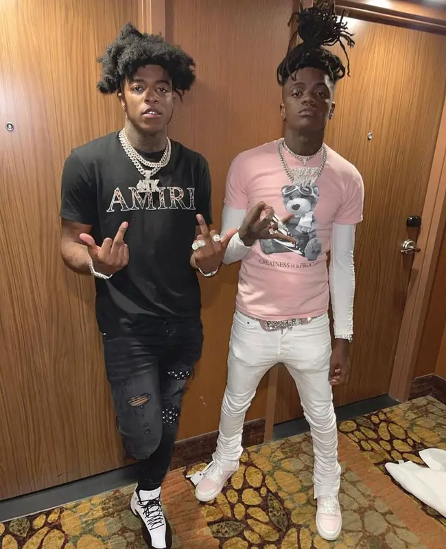 Yungeen Ace outfit in Amiri, Playboy, and Jordan, 2021