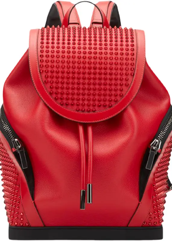 Backpack Christian Louboutin Red in Cotton - 33758012