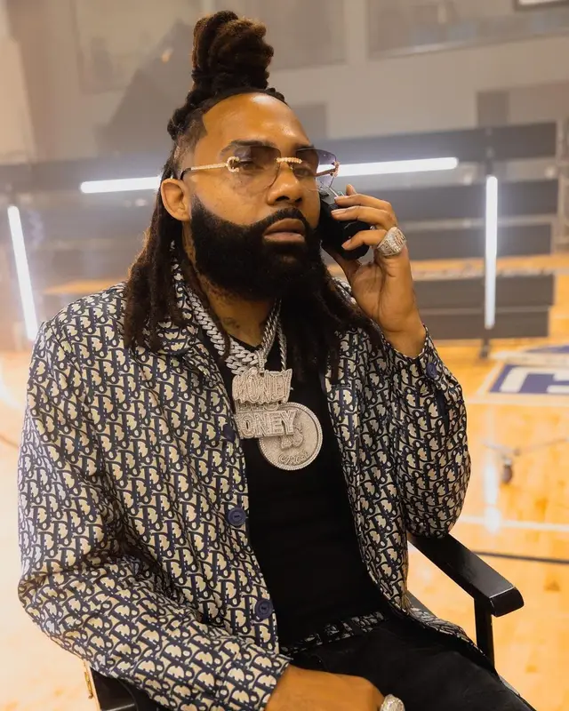 Money Man outfit in Dior, Amiri, and Cartier, 2021