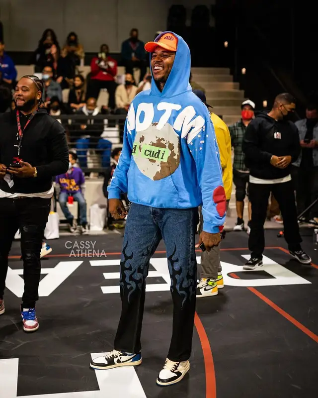 Nick Young outfit in Cactus Plant Flea Market, Vetements, and Nike, 2021