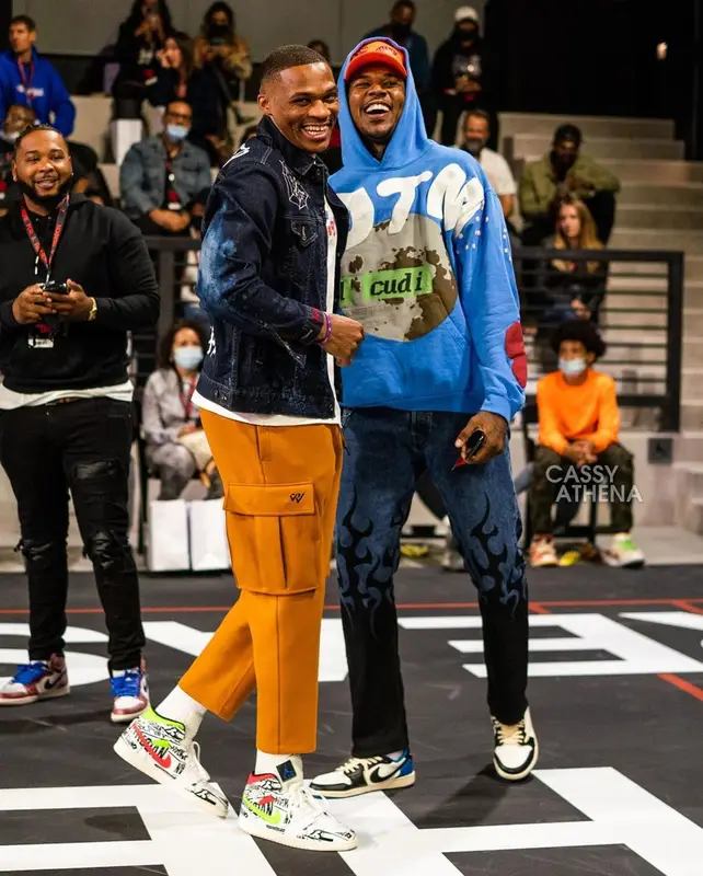 Nick Young outfit in Cactus Plant Flea Market, Vetements, and Nike, 2021