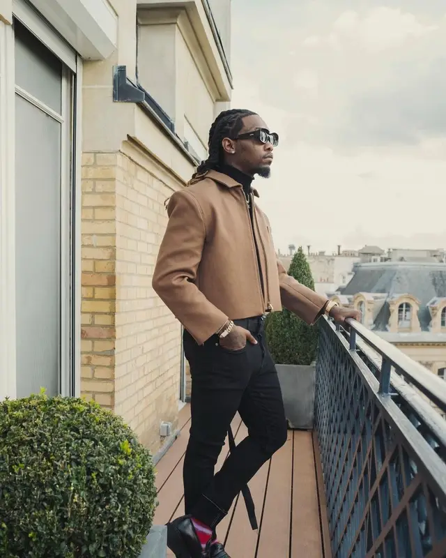 Offset outfit in Jacquemus, Loewe, and Marni, 2021