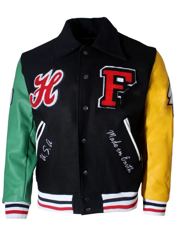 homme femme letterman jacket