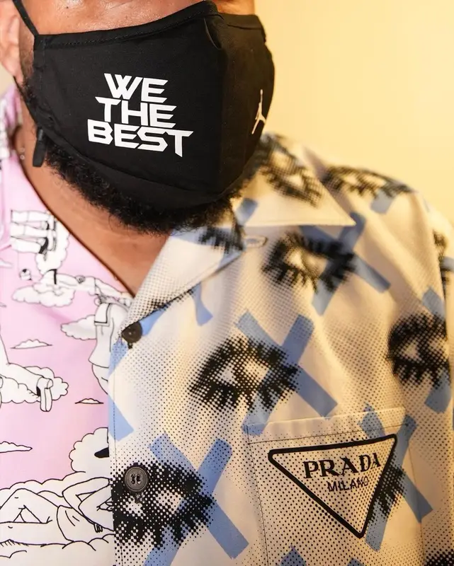 DJ Khaled outfit in Prada and Nike, 2021